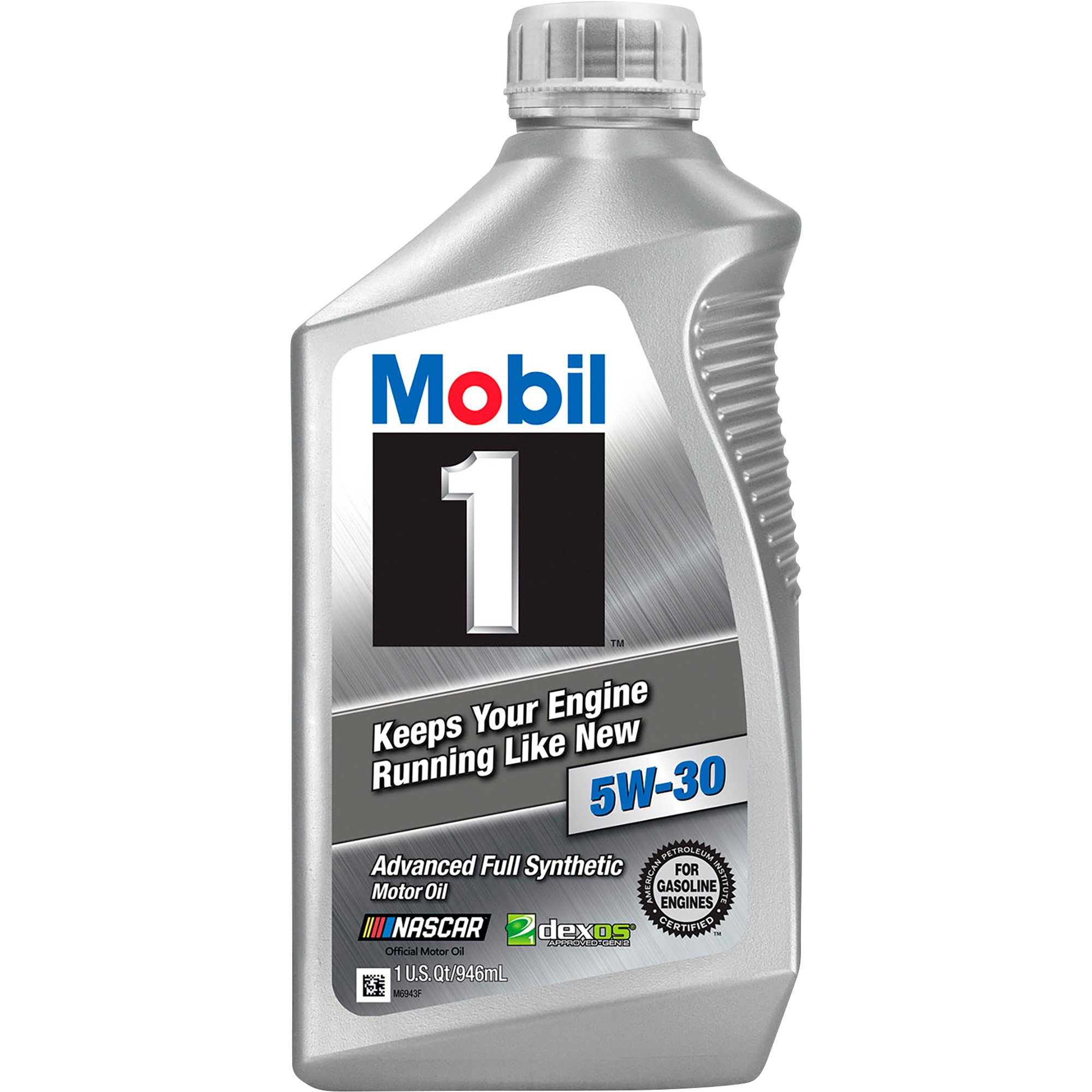 Mobil 1 5W-30 Advanced Full Synthetic Motor Oil — 1 Quart, Model# MOBIL 1 5W-30-QT